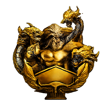 Gold rank badge